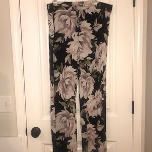 Floral Print Knit Lounge Pants